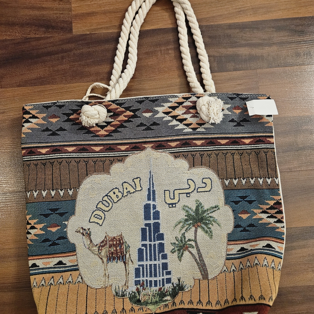 Dubai Inspired Tote Bag with Rope Handles